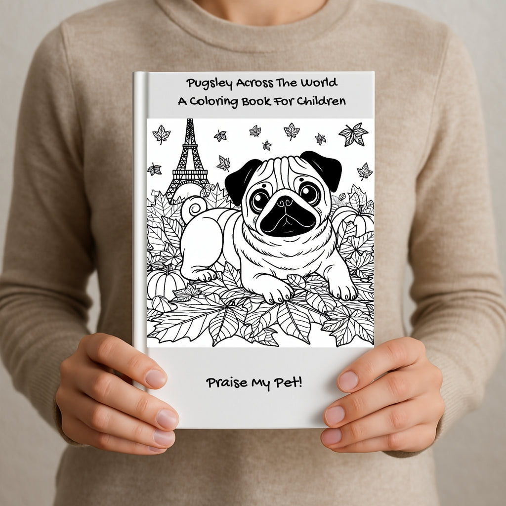 Pugsley Across The World: A Coloring Book For Children