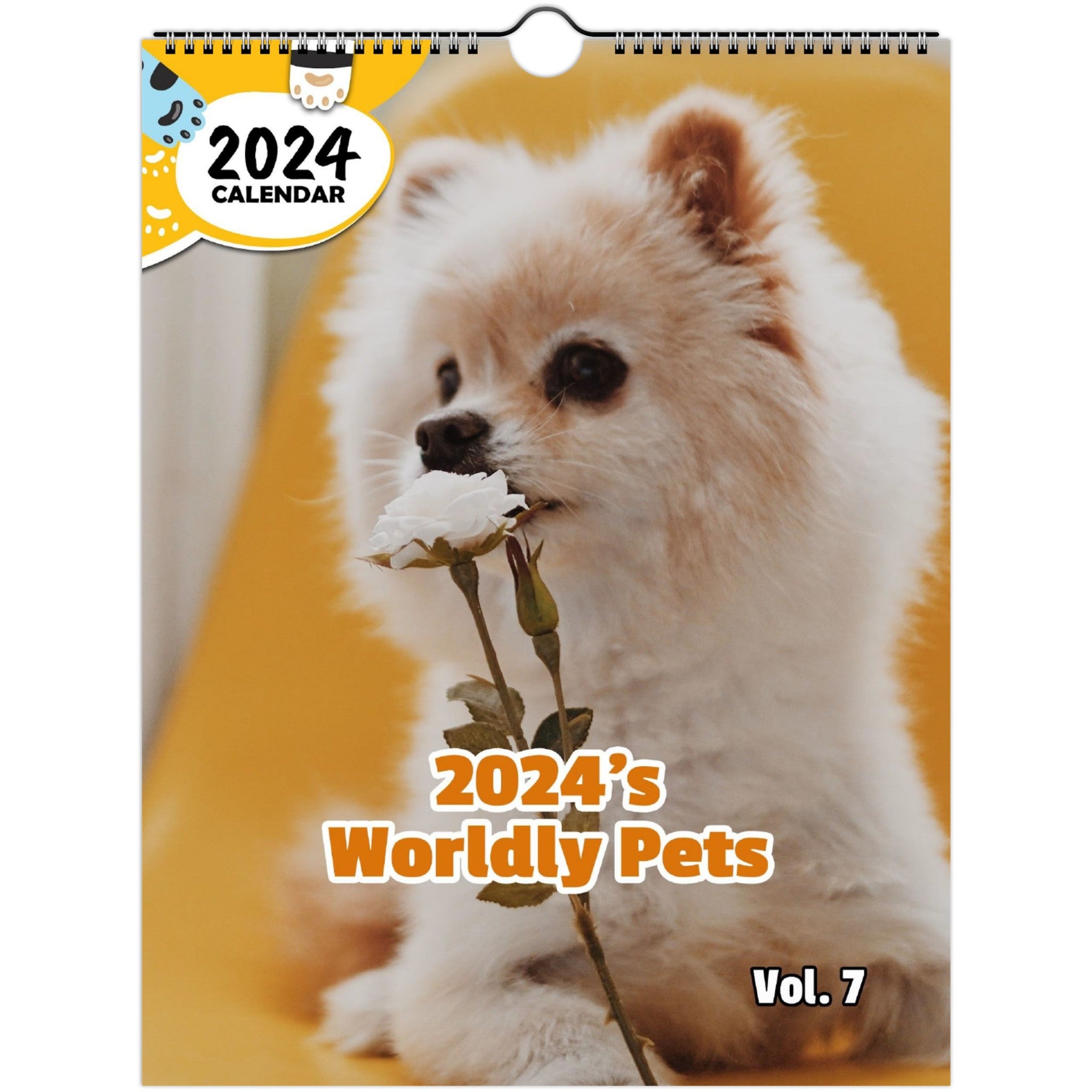 2024's Worldly Pets Volume Seven: 2024 Wall Calendar (Published)