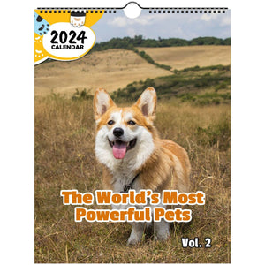 The World's Most Powerful Pets Volume Two: 2024 Wall Calendar (Published)