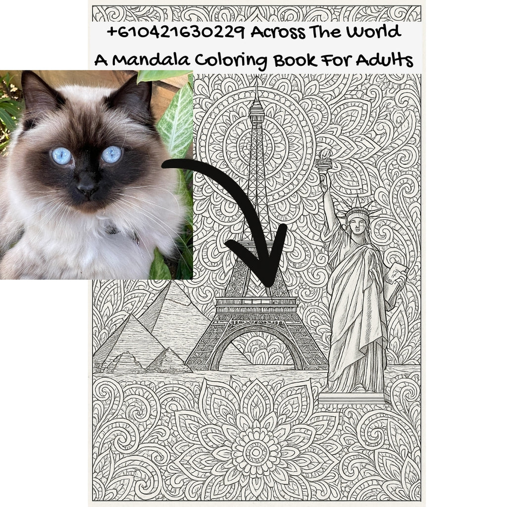 +610421630229 Across The World: A Mandala Coloring Book For Adults