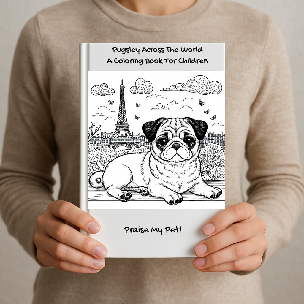 Pugsley Across The World: A Coloring Book For Children