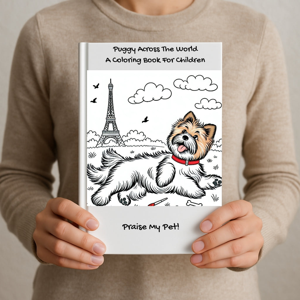 Puggy Across The World: A Coloring Book For Children