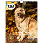Bright Pets Volume Nine: 2024 Wall Calendar (Published)