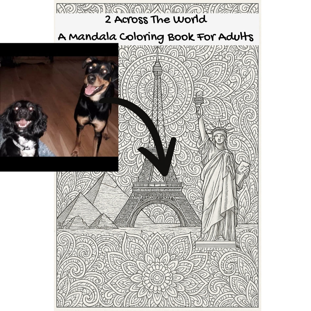 2 Across The World: A Mandala Coloring Book For Adults