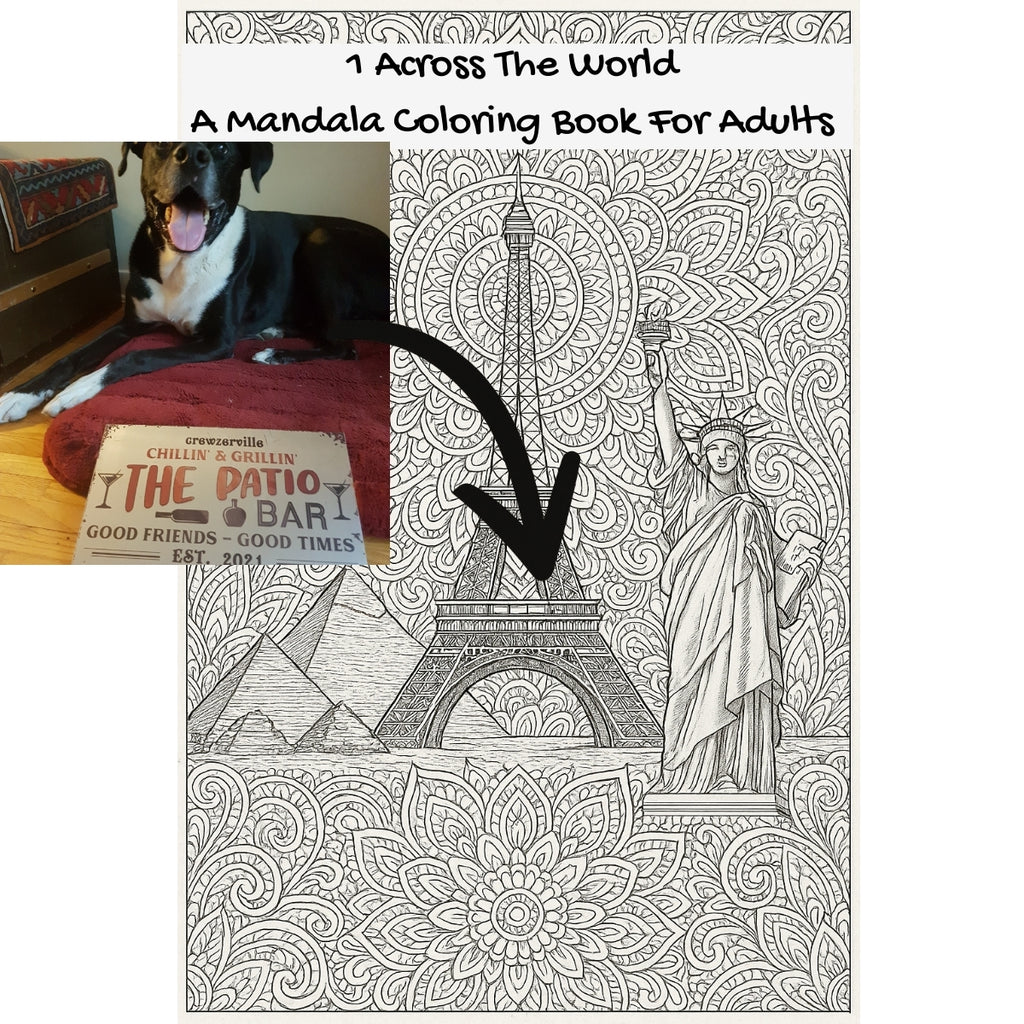1 Across The World: A Mandala Coloring Book For Adults