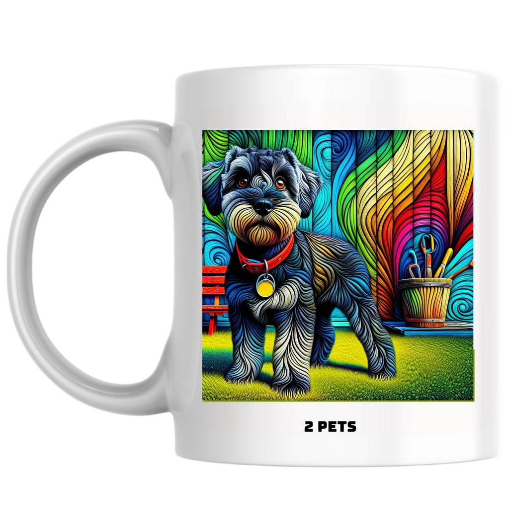 2 pets the Magnificent: Pop Art Coffee Mug