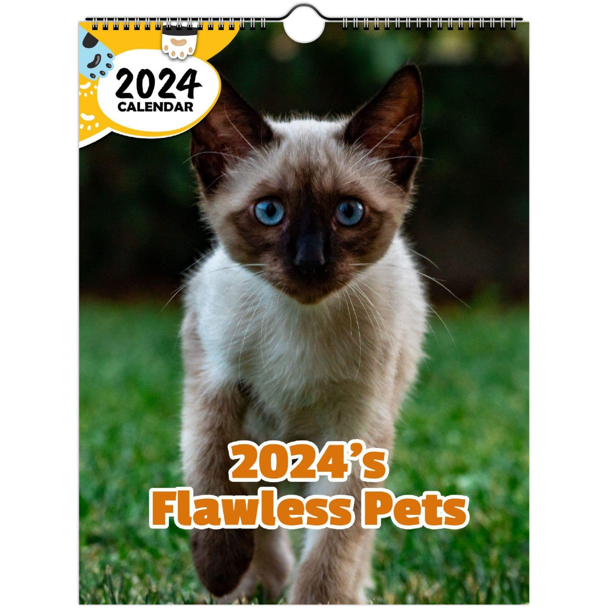 2024's Flawless Pets: 2024 Wall Calendar (Published)