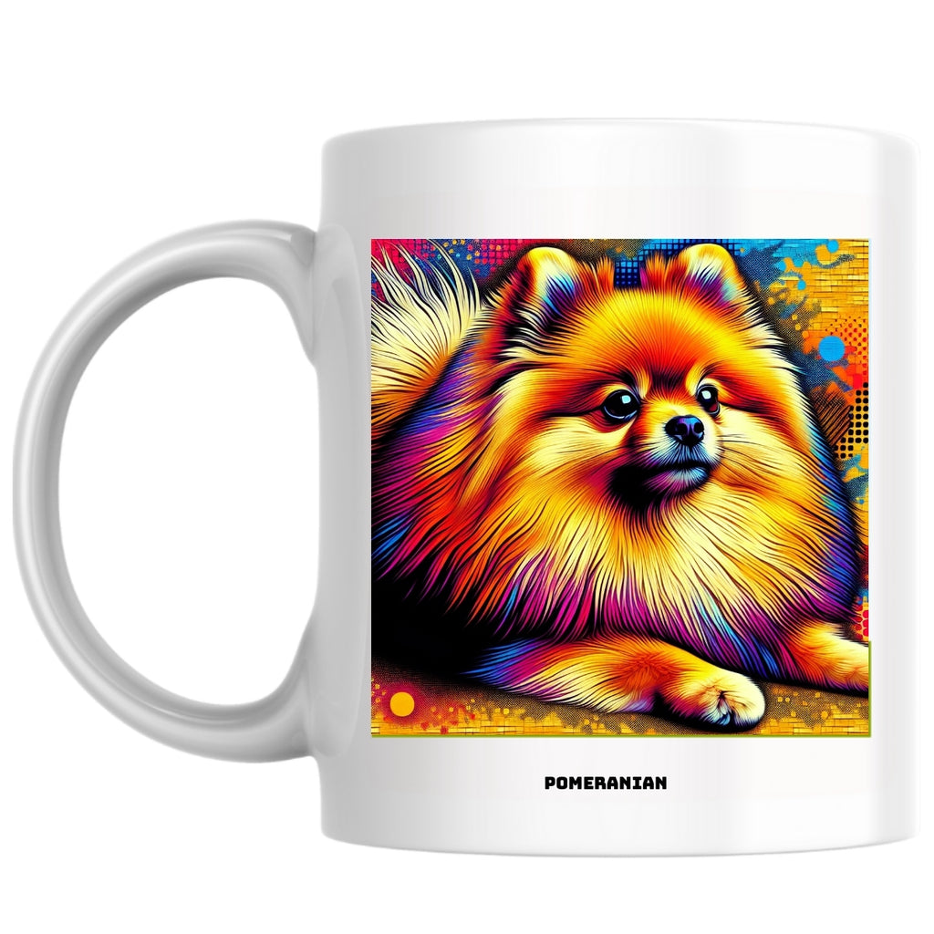 Pomeranian the Magnificent: Pop Art Coffee Mug