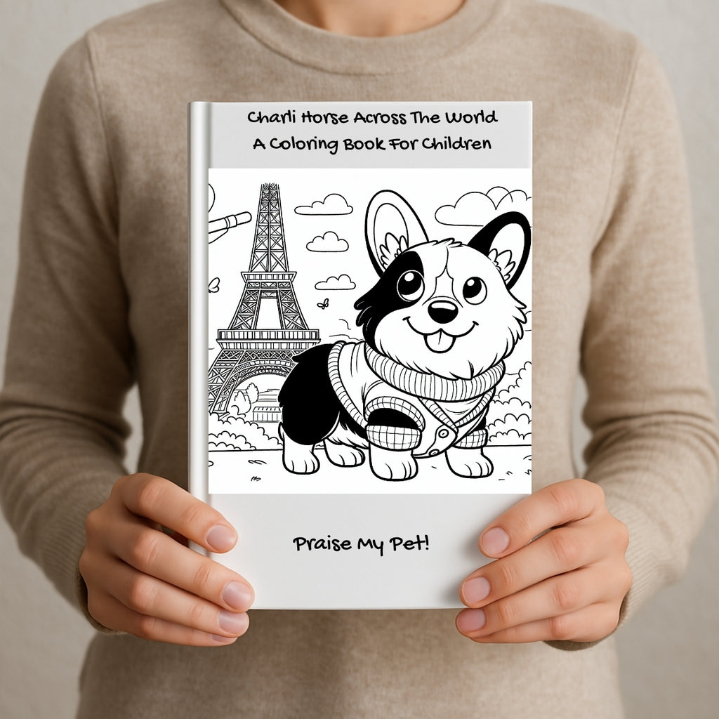 Charli Horse Across The World: A Coloring Book For Children