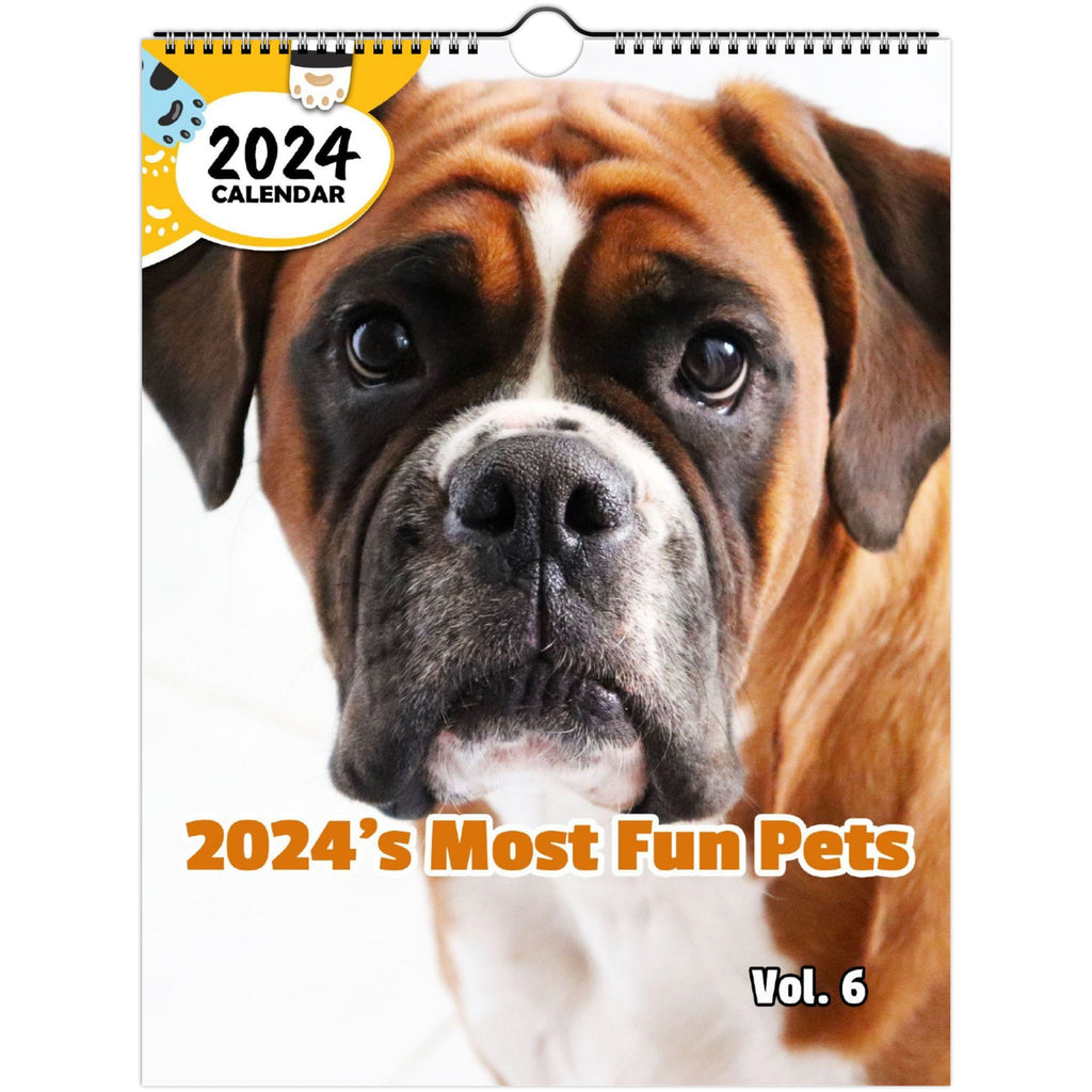2024's Most Fun Pets Volume Six: 2024 Wall Calendar (Published)