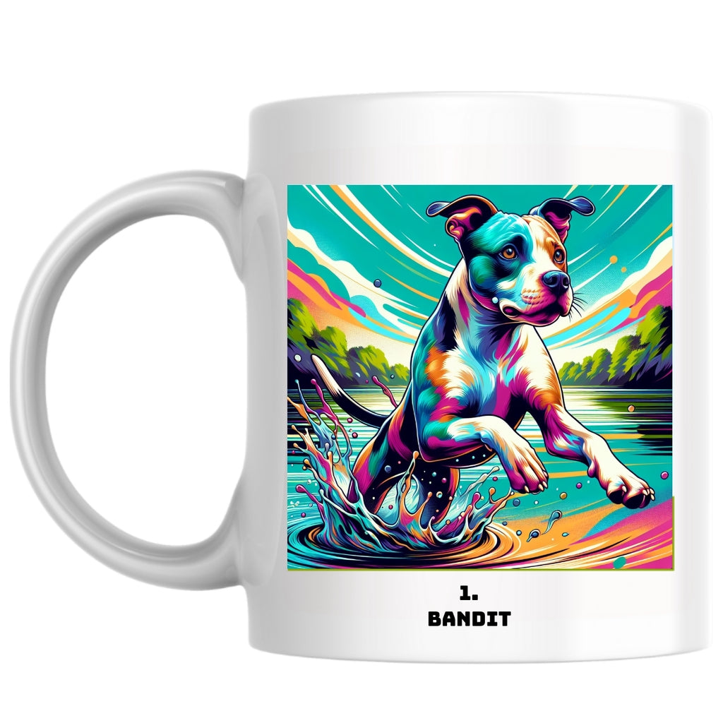 1. Bandit the Magnificent: Pop Art Coffee Mug