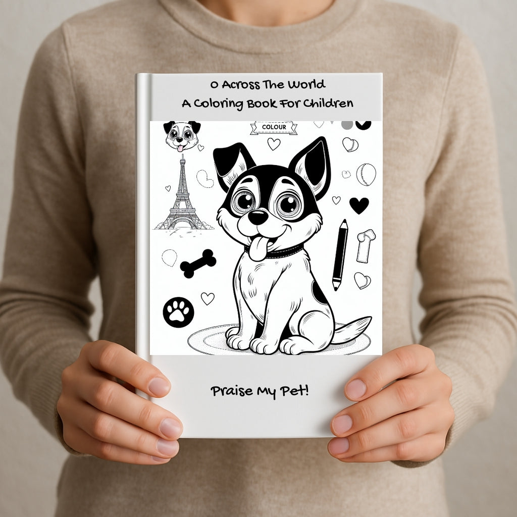 0 Across The World: A Coloring Book For Children