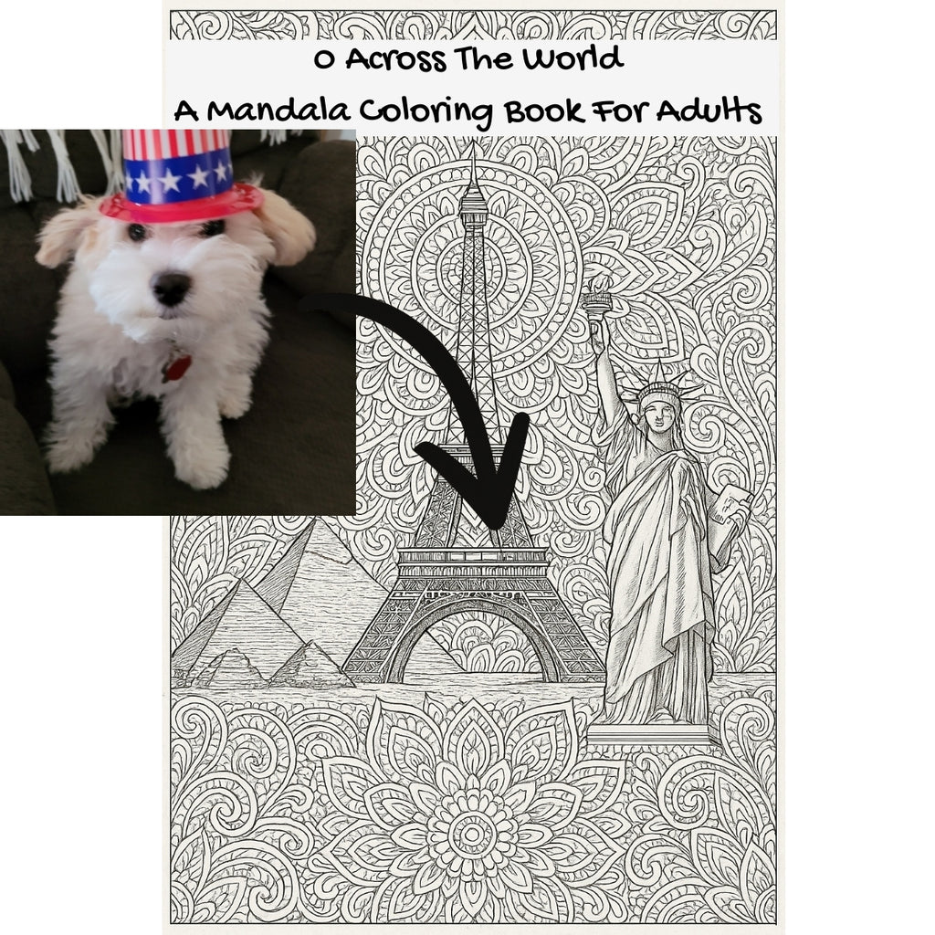 0 Across The World: A Mandala Coloring Book For Adults
