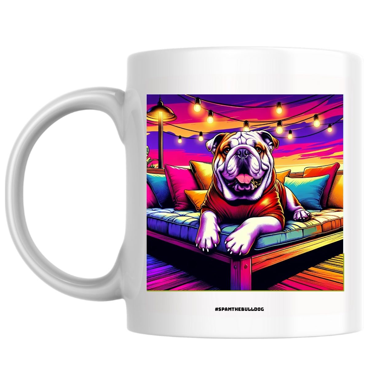 #SpamtheBulldog the Magnificent: Pop Art Coffee Mug