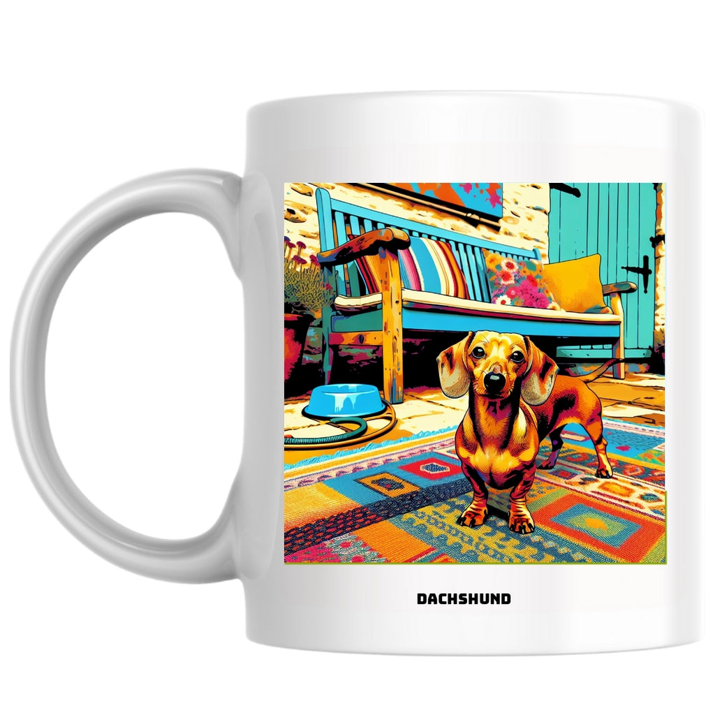Dachshund the Magnificent: Pop Art Coffee Mug
