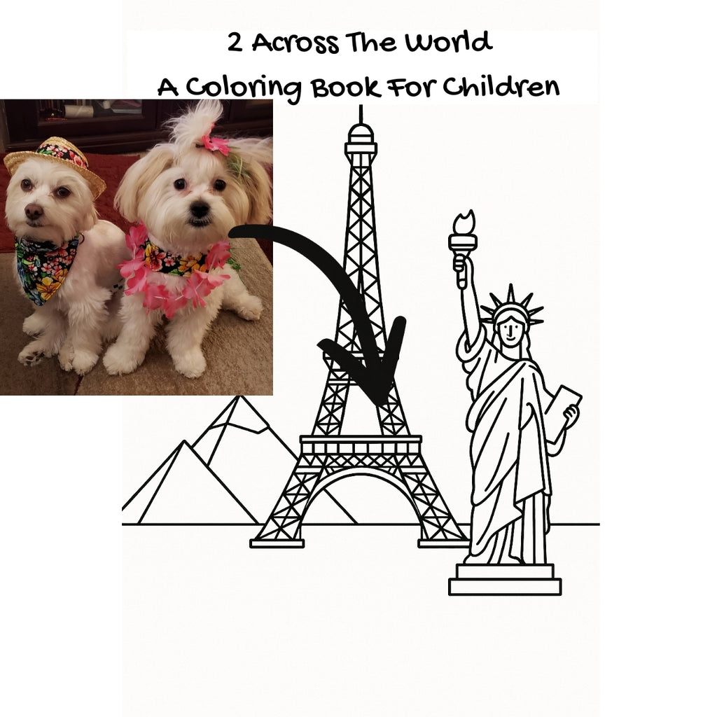 2 Across The World: A Coloring Book For Children