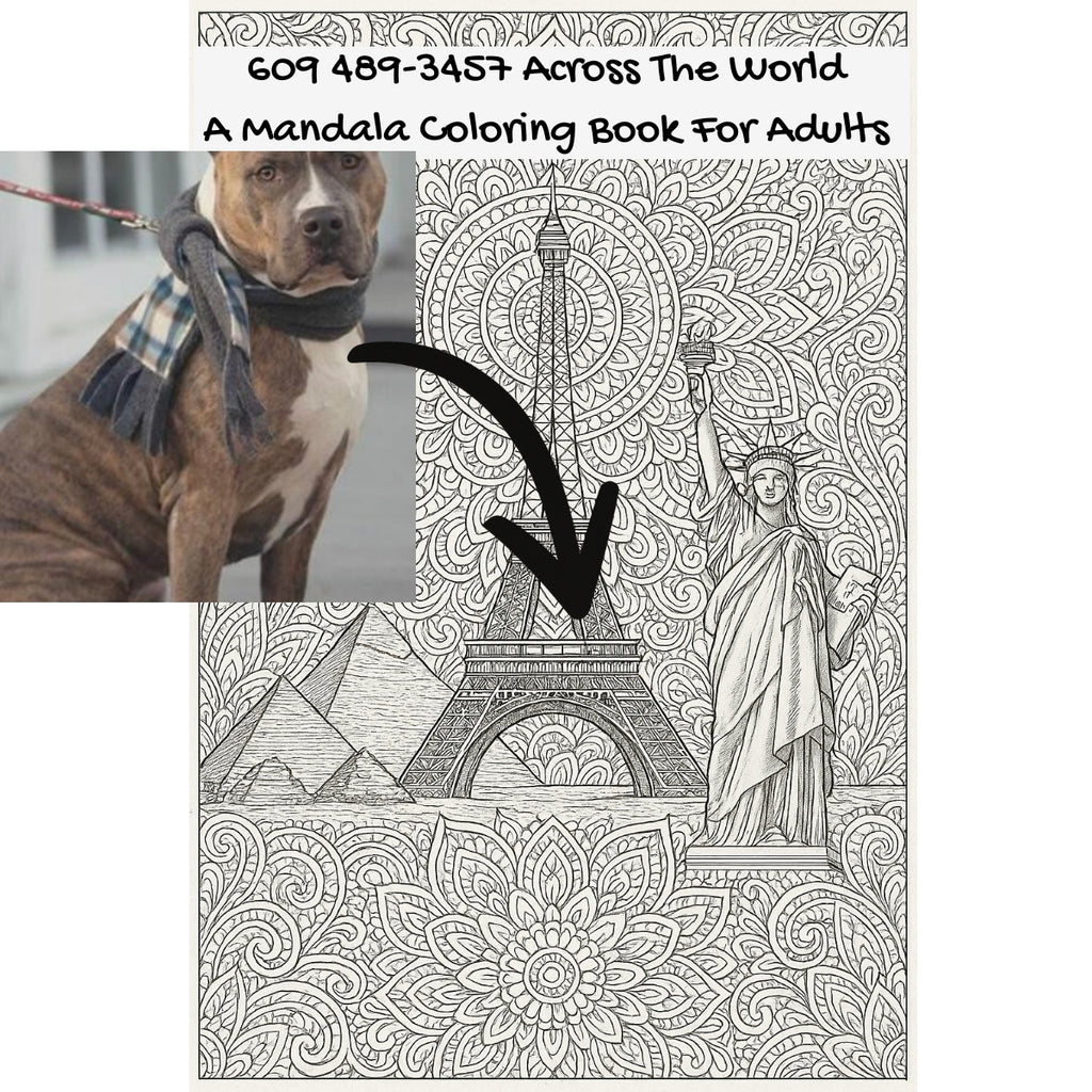609 489-3457 Across The World: A Mandala Coloring Book For Adults