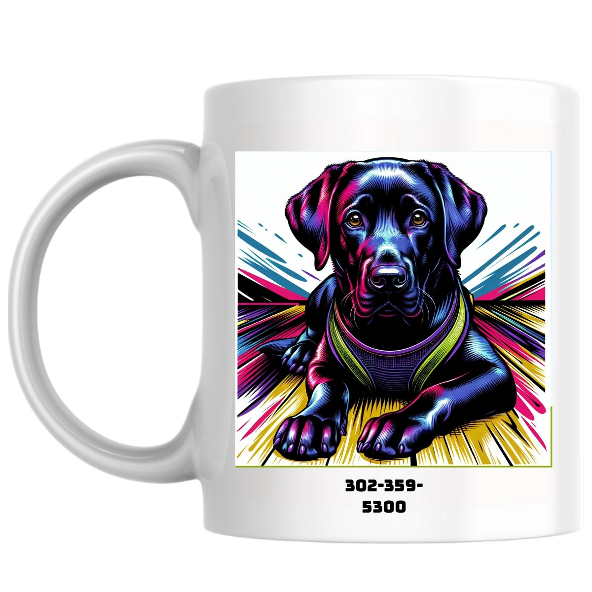 302-359-5300 the Magnificent: Pop Art Coffee Mug