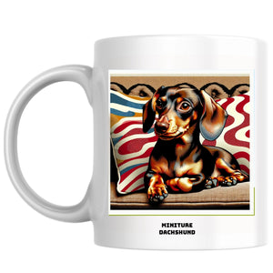 Miniture Dachshund the Magnificent: Pop Art Coffee Mug