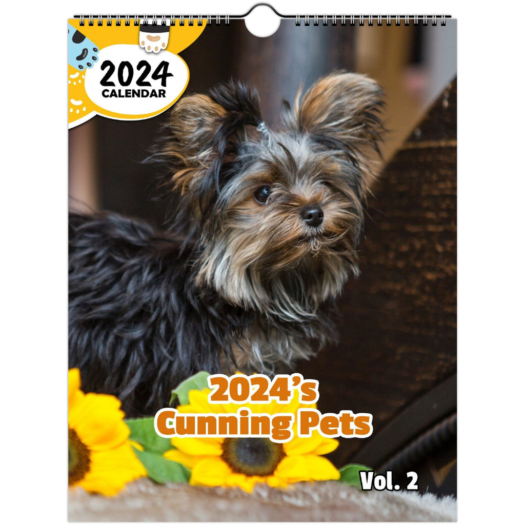2024's Cunning Pets Volume Two: 2024 Wall Calendar (Published)