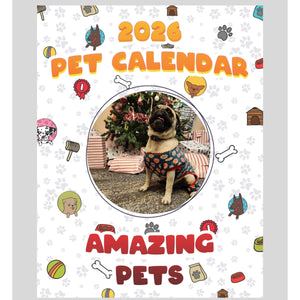 Pugsley Stars in Amazing Pets: A 2026 Pet Calendar