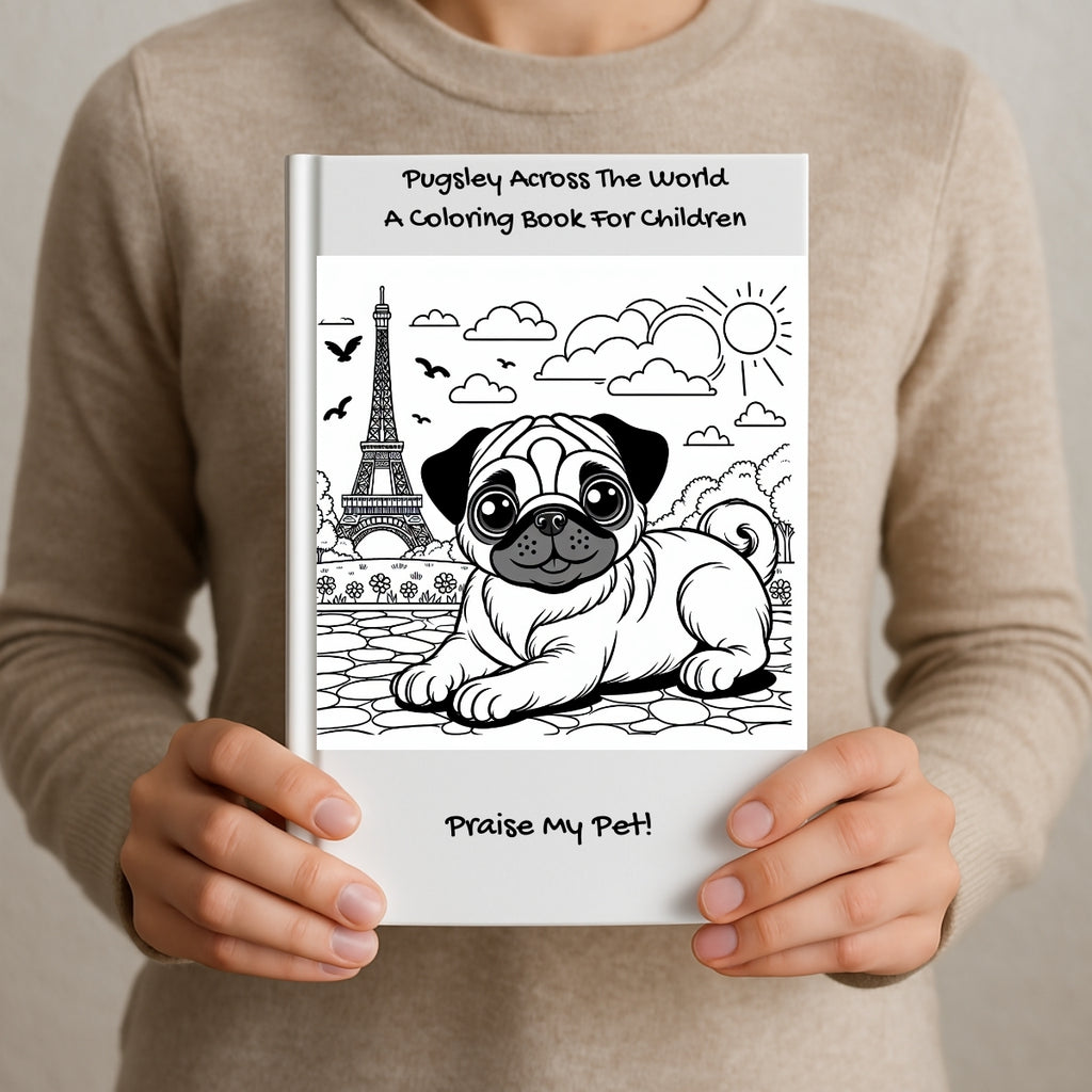 Pugsley Across The World: A Coloring Book For Children