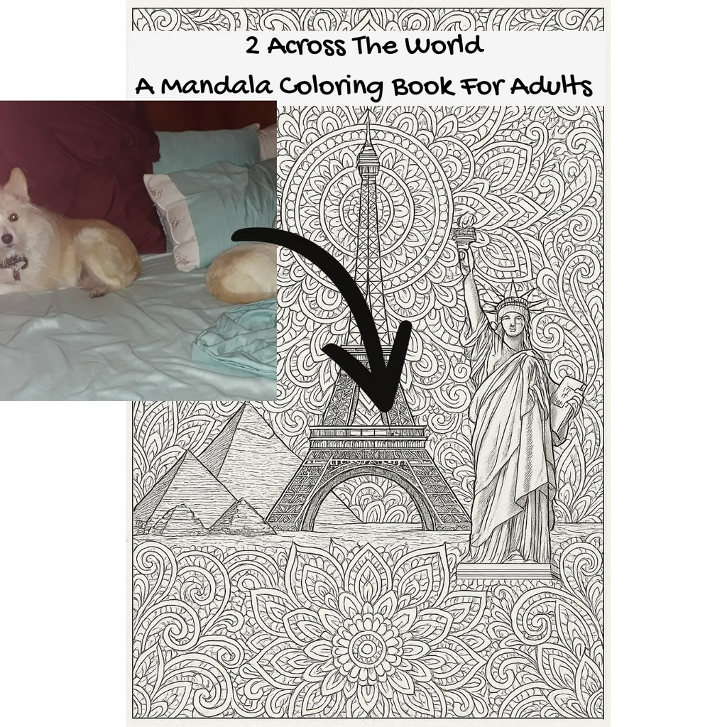 2 Across The World: A Mandala Coloring Book For Adults