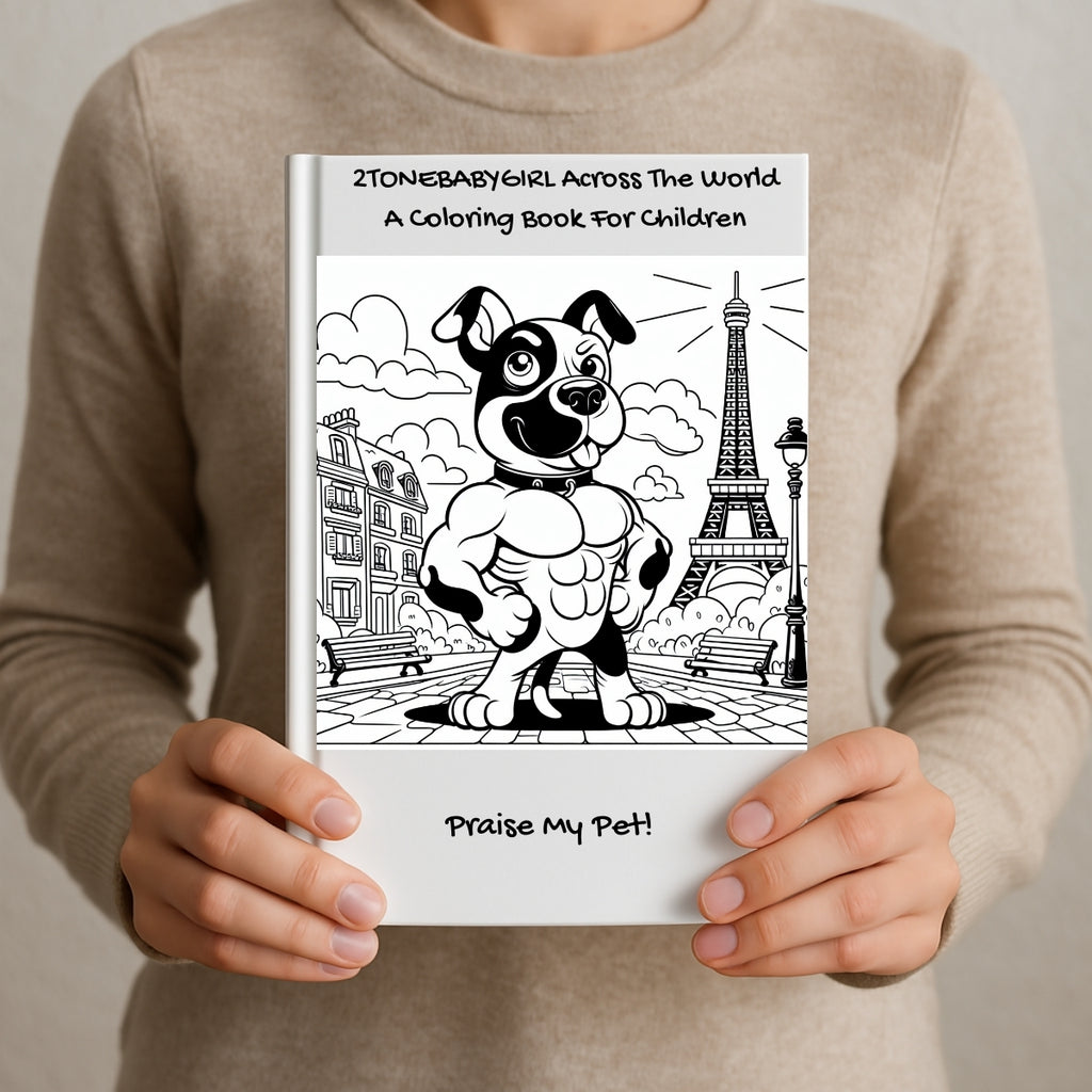 2TONEBABYGIRL Across The World: A Coloring Book For Children