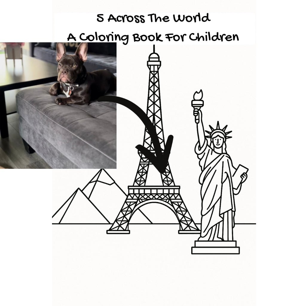 5 Across The World: A Coloring Book For Children