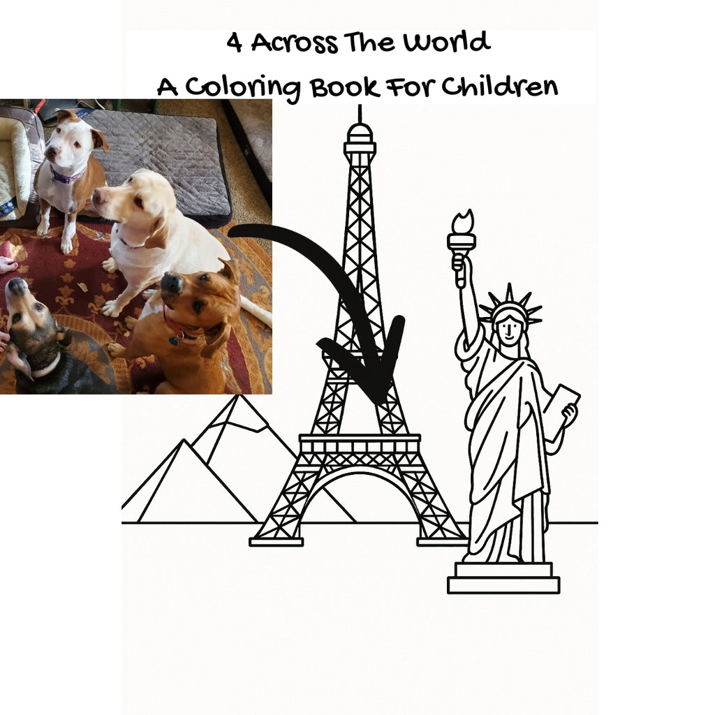 4 Across The World: A Coloring Book For Children