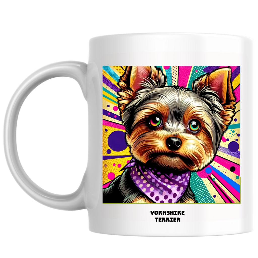 Yorkshire terrier the Magnificent: Pop Art Coffee Mug