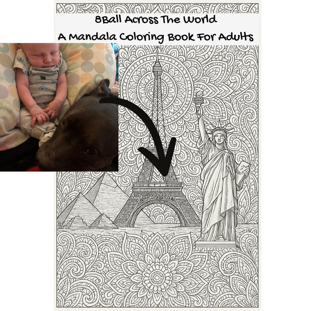 8Ball Across The World: A Mandala Coloring Book For Adults