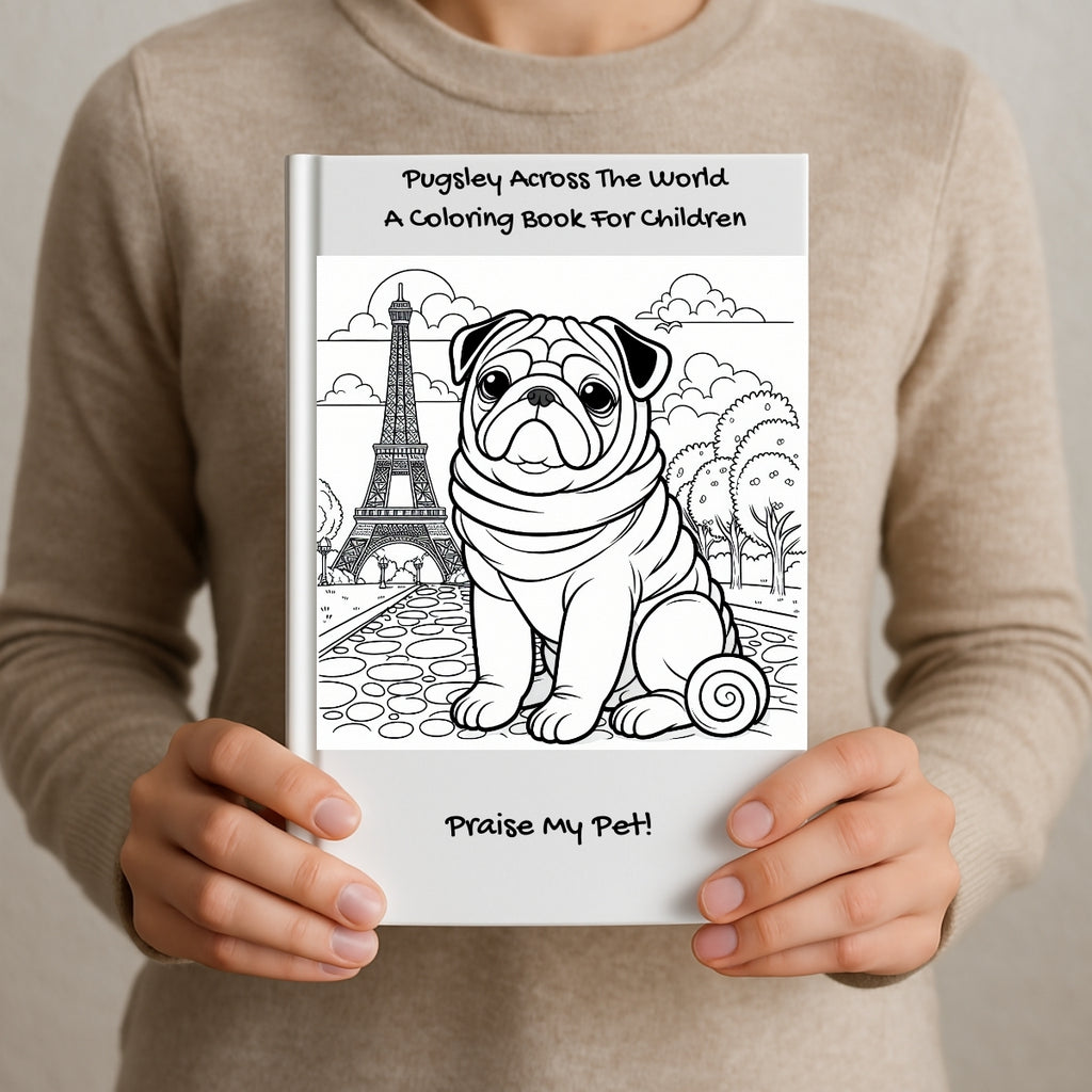 Pugsley Across The World: A Coloring Book For Children