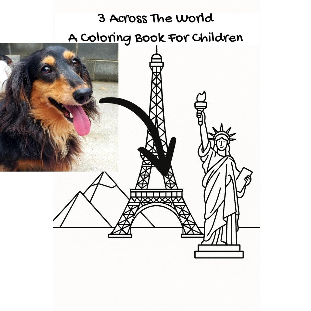 3 Across The World: A Coloring Book For Children