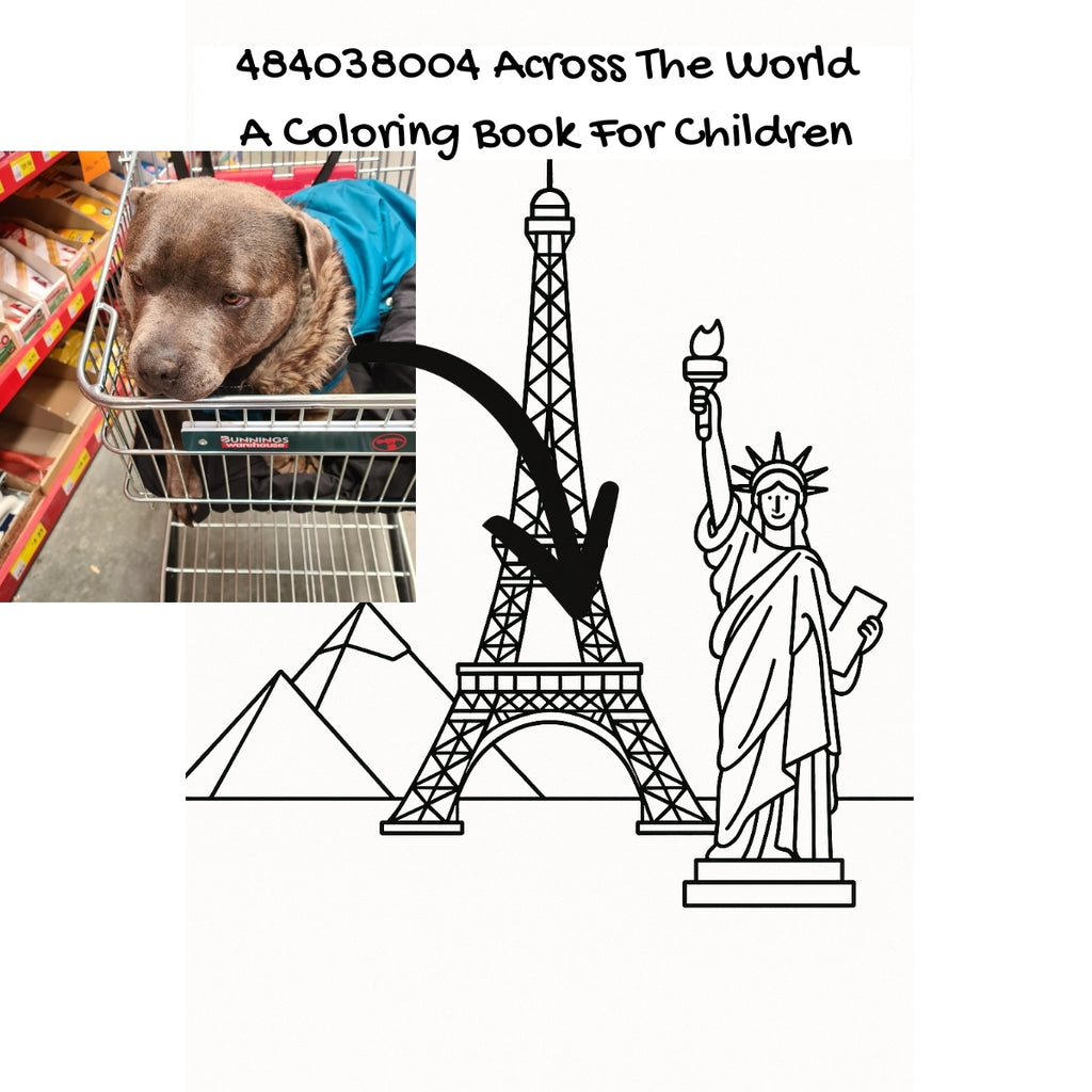 484038004 Across The World: A Coloring Book For Children