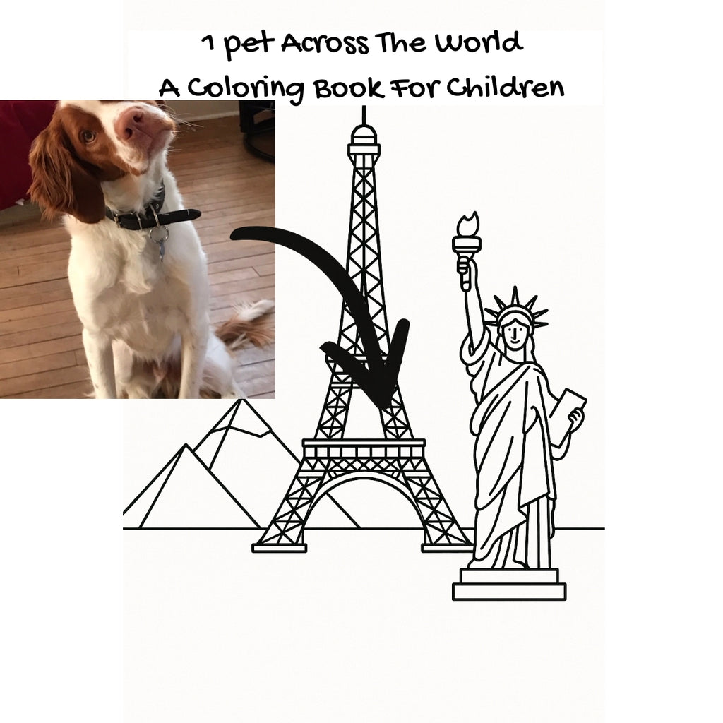 1 pet Across The World: A Coloring Book For Children