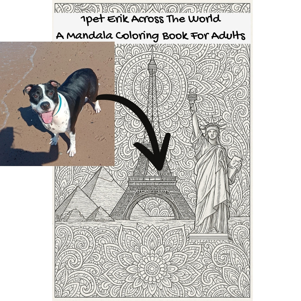 1pet Erik Across The World: A Mandala Coloring Book For Adults