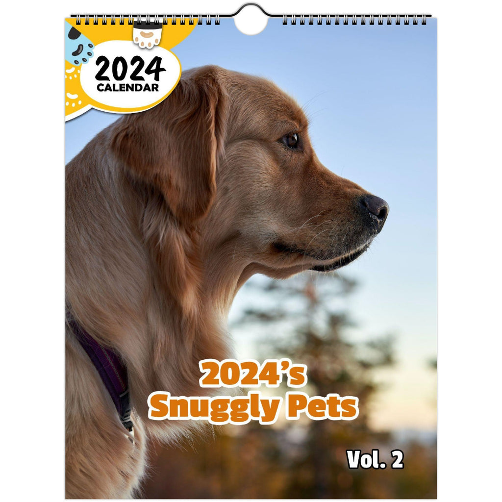 2024's Snuggly Pets Volume Two: 2024 Wall Calendar (Published)