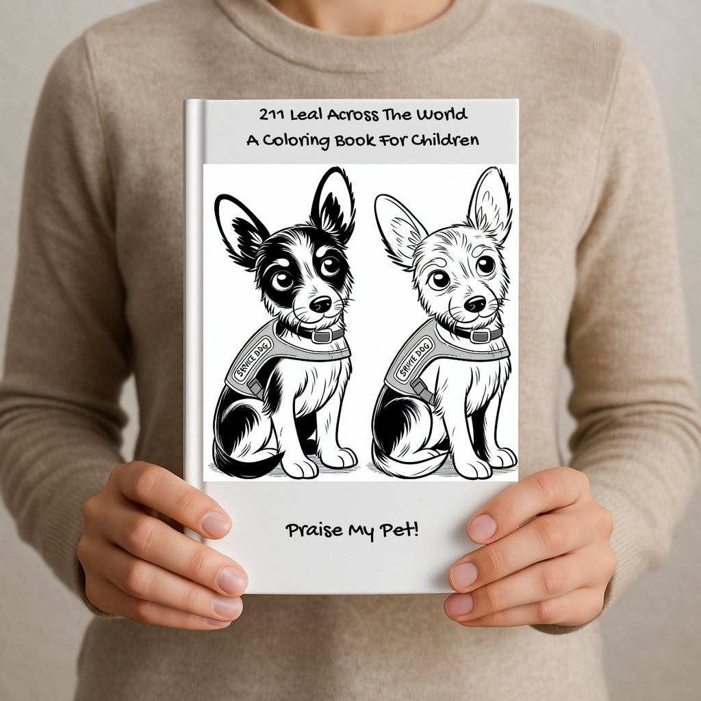 211 Leal Across The World: A Coloring Book For Children