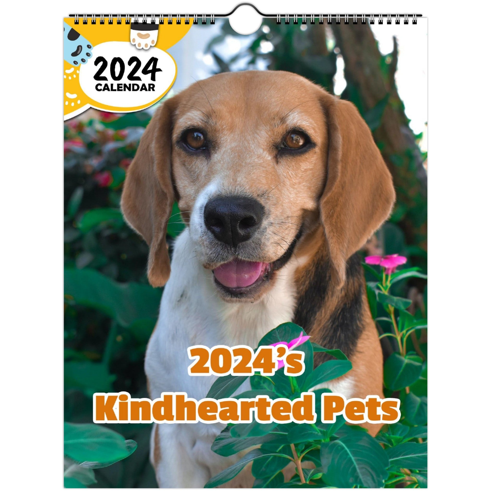 2024's Kindhearted Pets: 2024 Wall Calendar (Published)