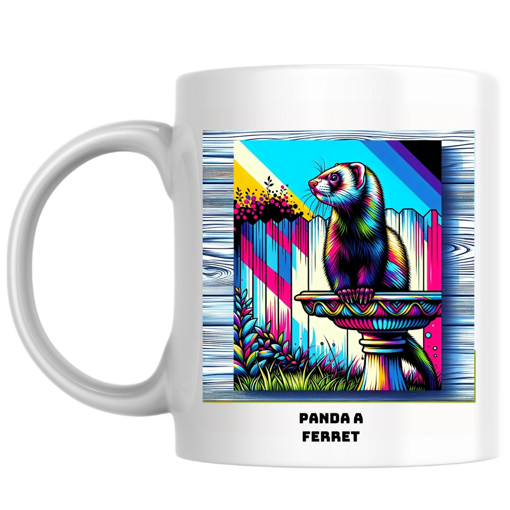 Panda a ferret the Magnificent: Pop Art Coffee Mug