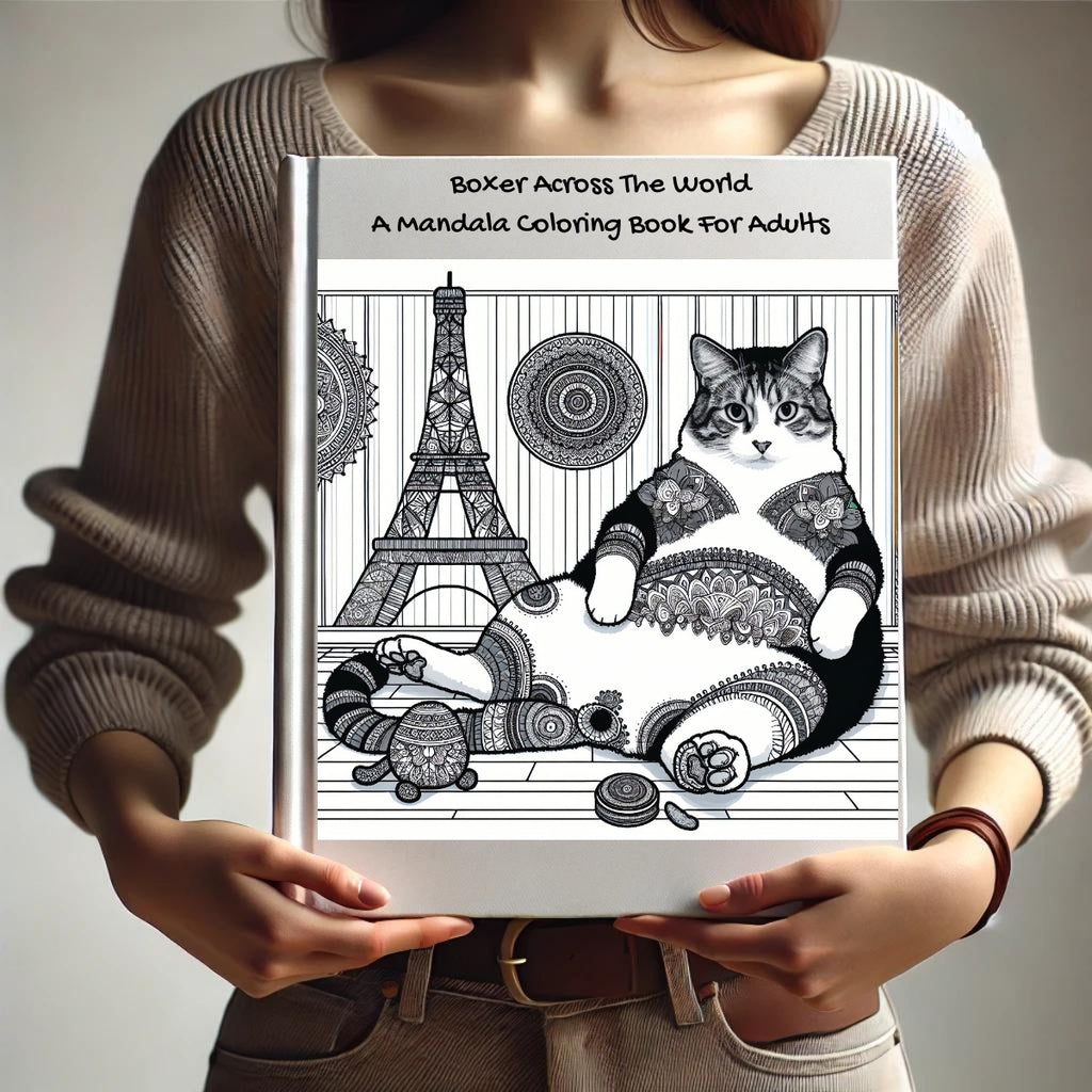 Boxer Across The World: A Mandala Coloring Book For Adults