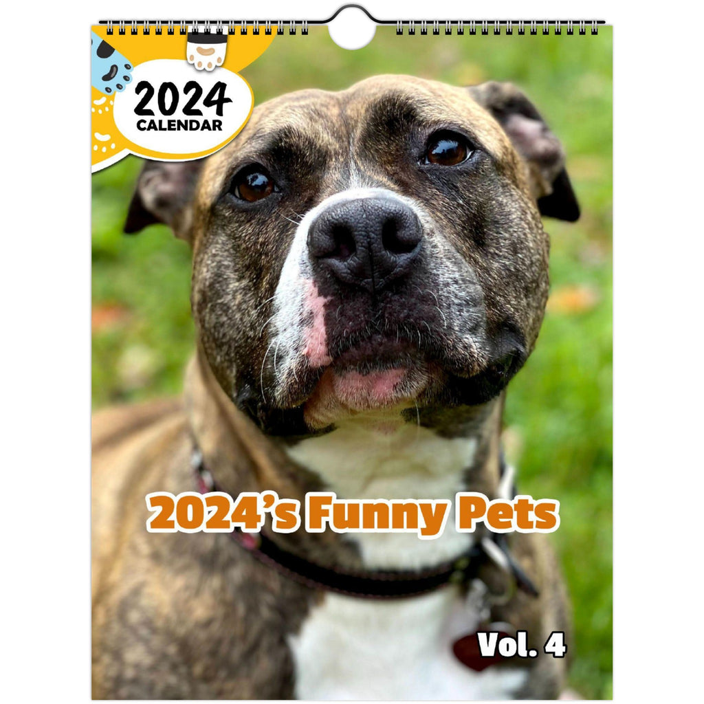 2024's Funny Pets Volume Four: 2024 Wall Calendar (Published)