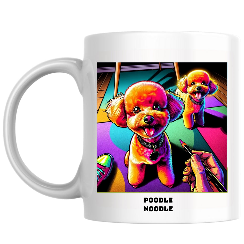 Poodle Noodle the Magnificent: Pop Art Coffee Mug
