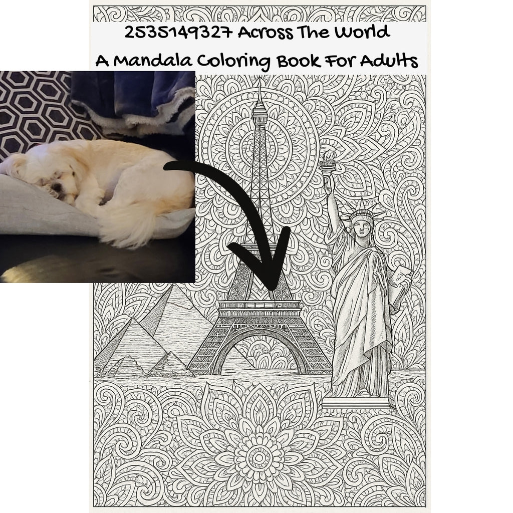 2535149327 Across The World: A Mandala Coloring Book For Adults