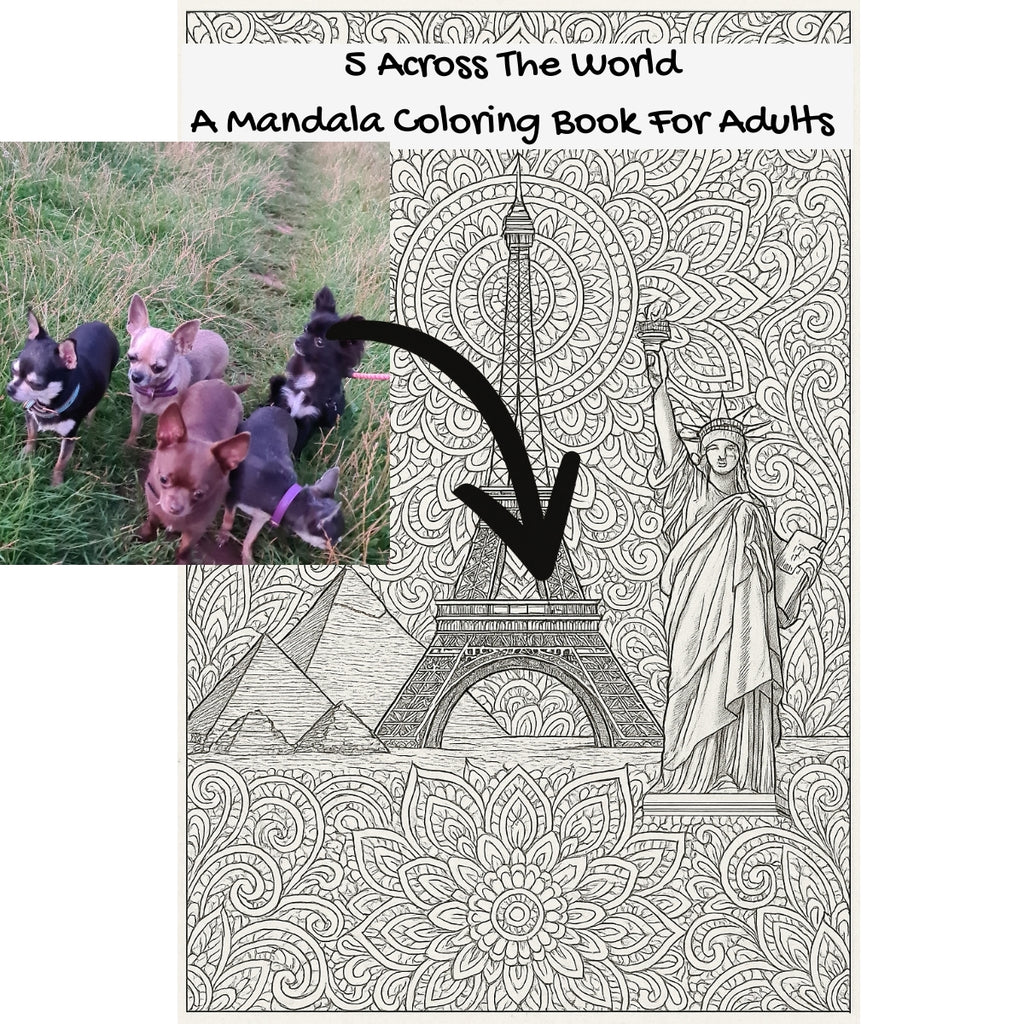 5 Across The World: A Mandala Coloring Book For Adults