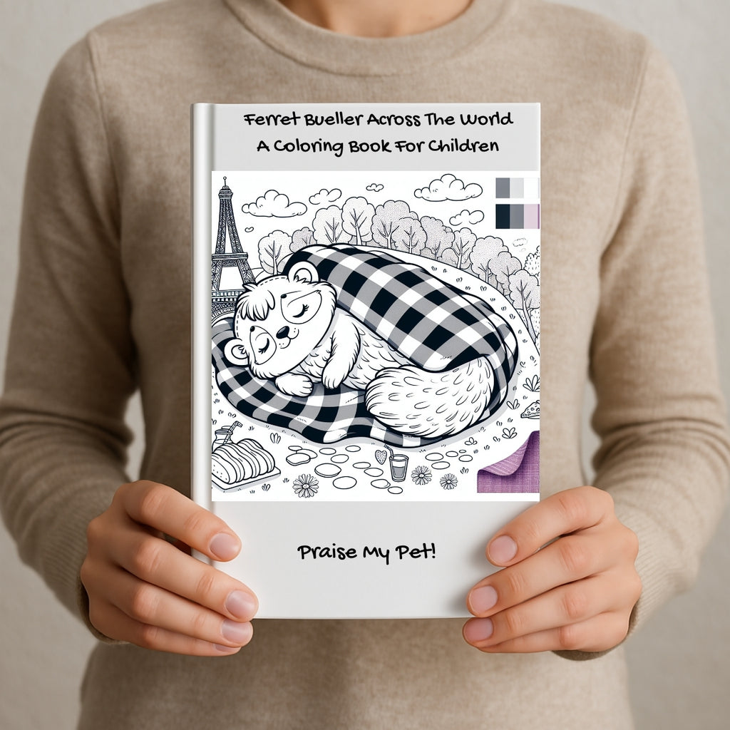 Ferret Bueller Across The World: A Coloring Book For Children