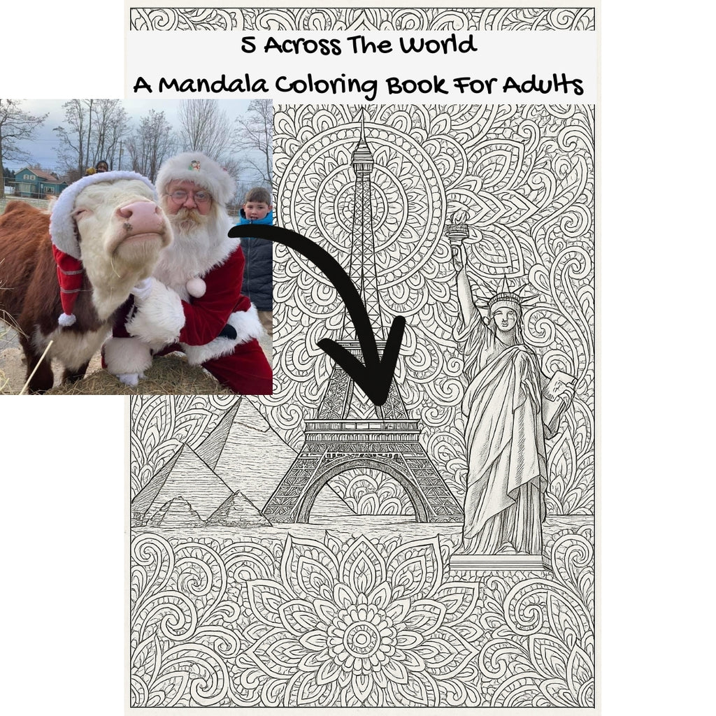 5 Across The World: A Mandala Coloring Book For Adults