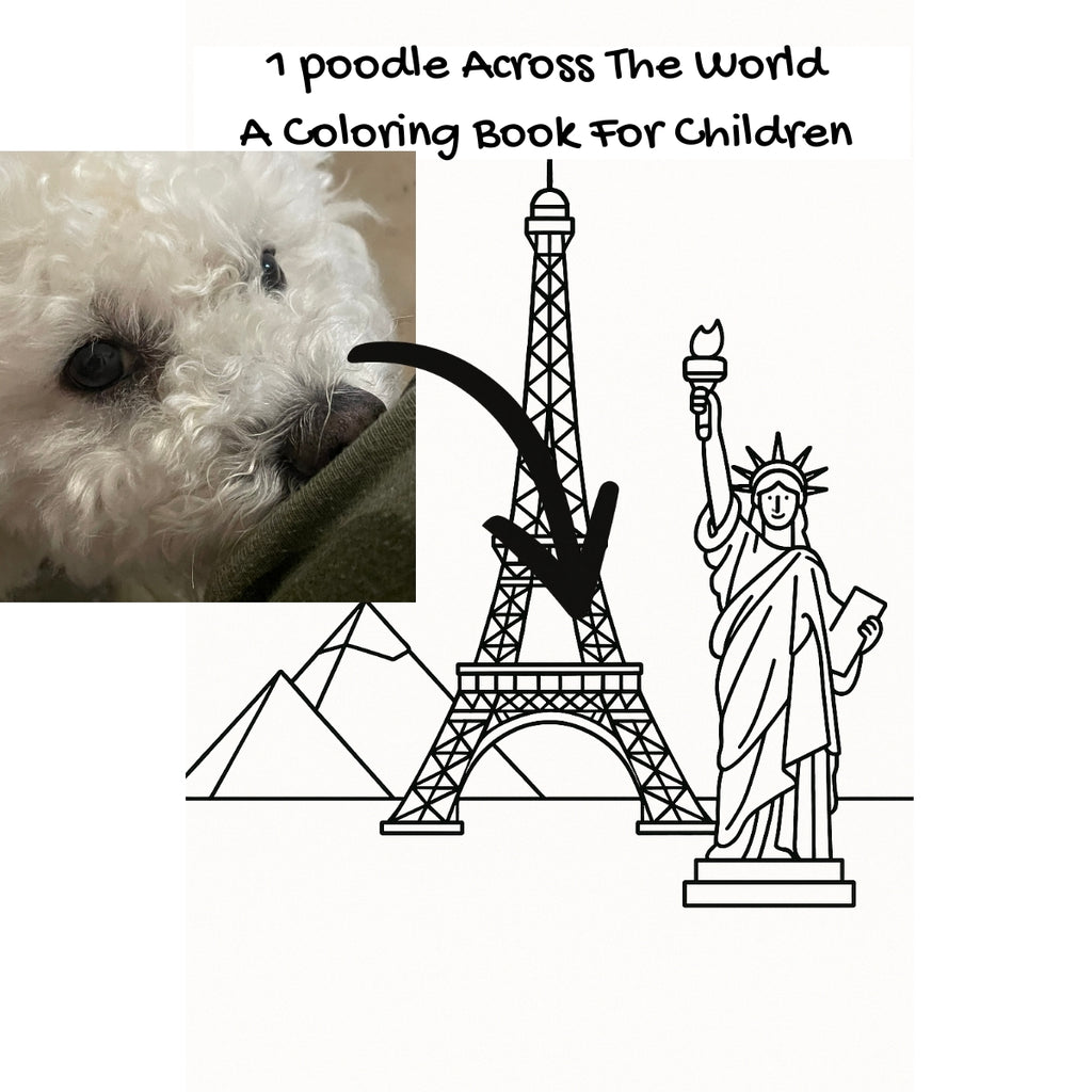 1 poodle Across The World: A Coloring Book For Children
