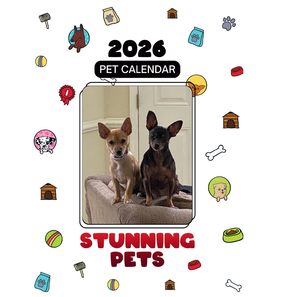 Petey and Coco Headlines Stunning Pets: A 2026 Pet Calendar